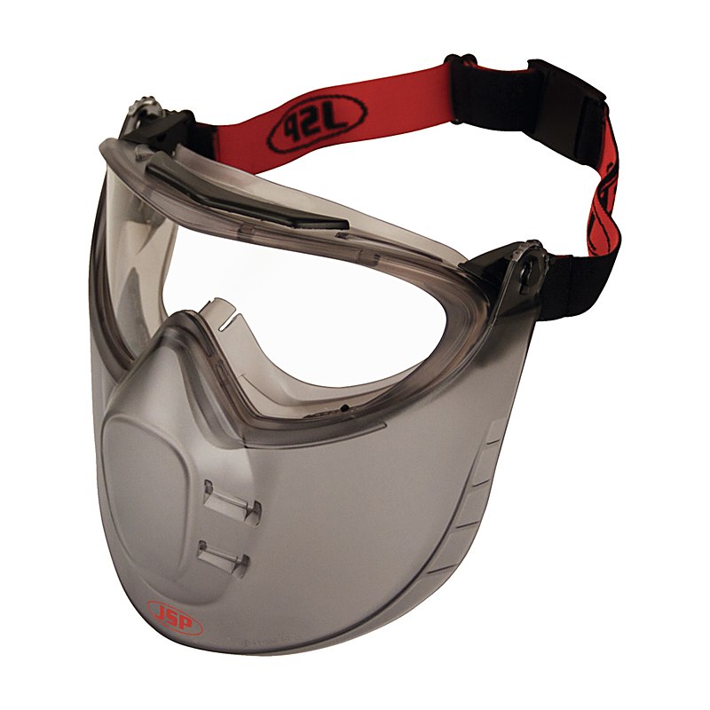 JSP Schutzbrille Stealth 9200 klar mit Gesichtsschutz
