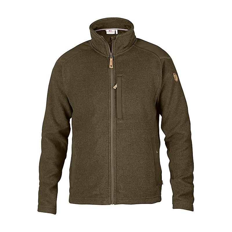 Fjällräven Herren-Fleecejacke Buck, dark olive, Größe 3XL