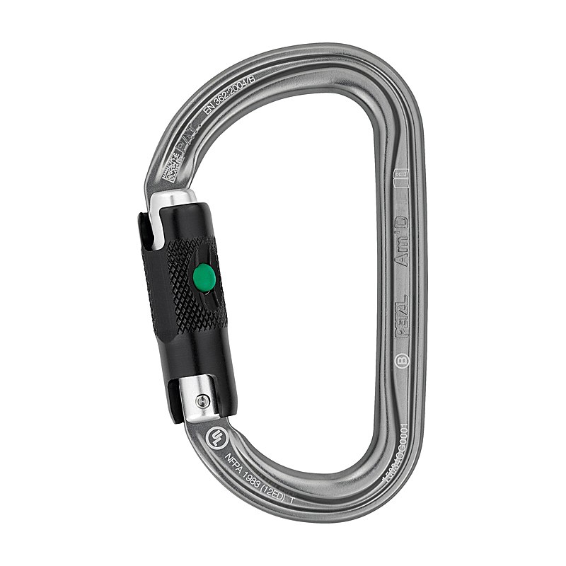 Karabiner Am´D Ball Lock, Alu - EN 362, silber