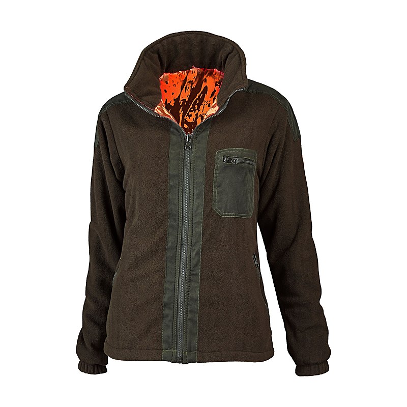 Hubertus Damen-Tarn-Wendefleecejacke, oliv, Größe XL