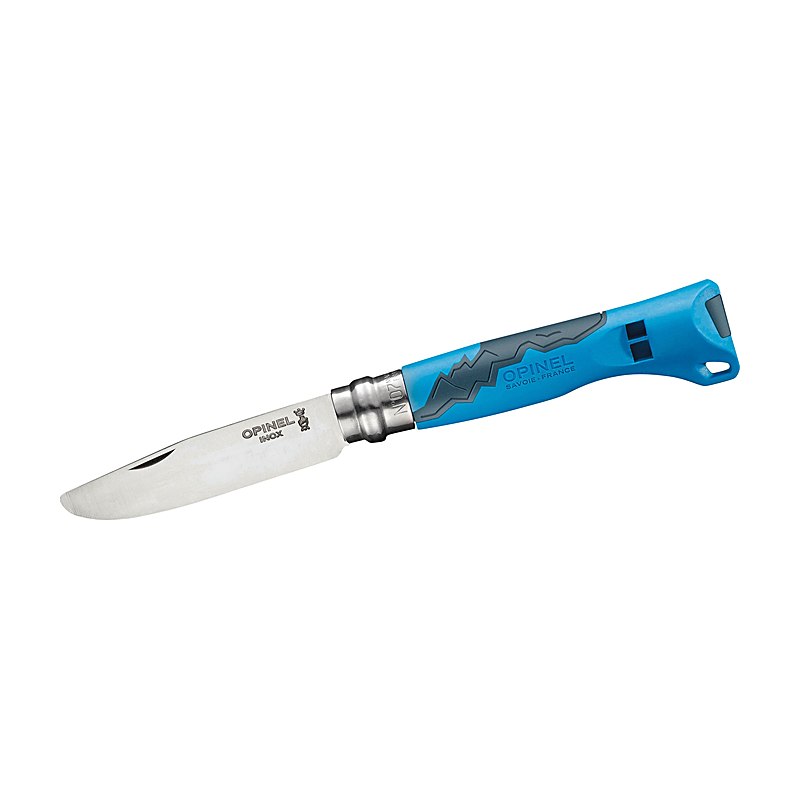 Opinel Messer Junior mit Signalpfeife, blau