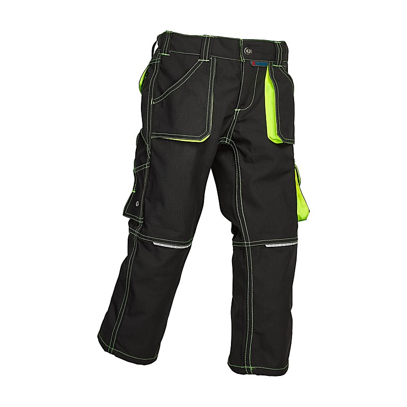 Planam Kinderbundhose Junior, anthrazit-gelb, Größe 110/116