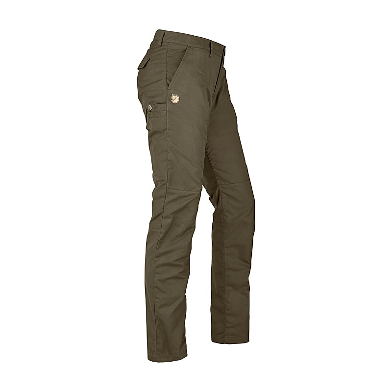 Fjällräven Damenhose Sörmland Tapered Winter, dark olive, Größe 34