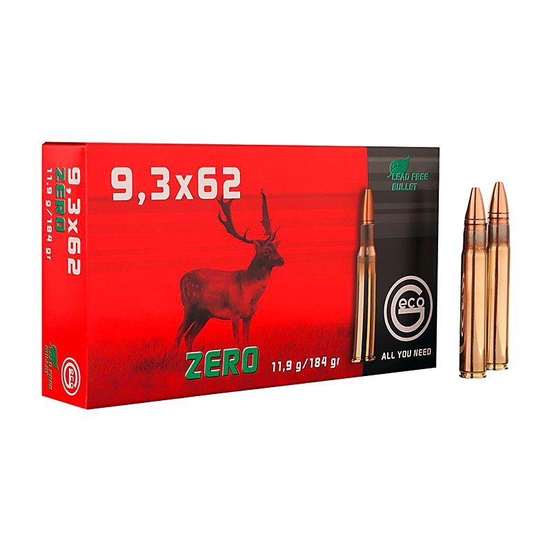 Geco Büchsenpatronen Zero 9,3x62. 184 grains