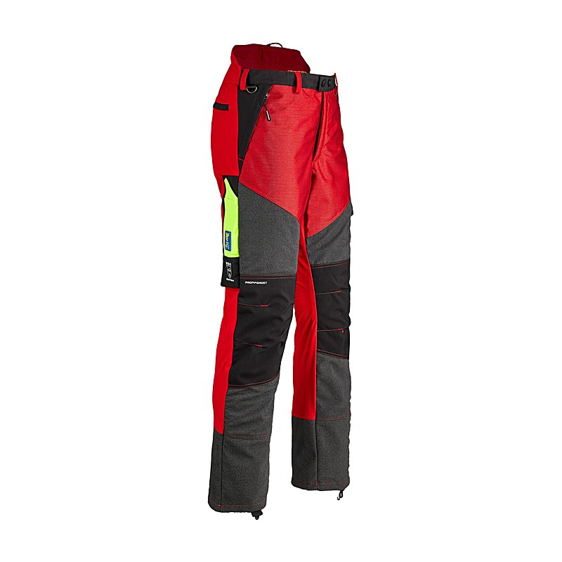 Profiforest Schnittschutz-Bundhose mit Kevlar II, rot, Größe 3XL