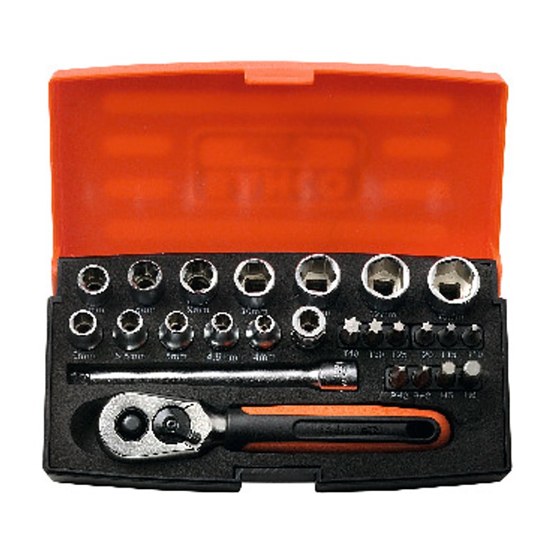 Bahco Steckschlüsselsatz 1/4’’ – 25 Teile