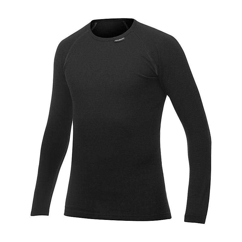 Woolpower Unterhemd Crewneck Lite, schwarz, Größe L