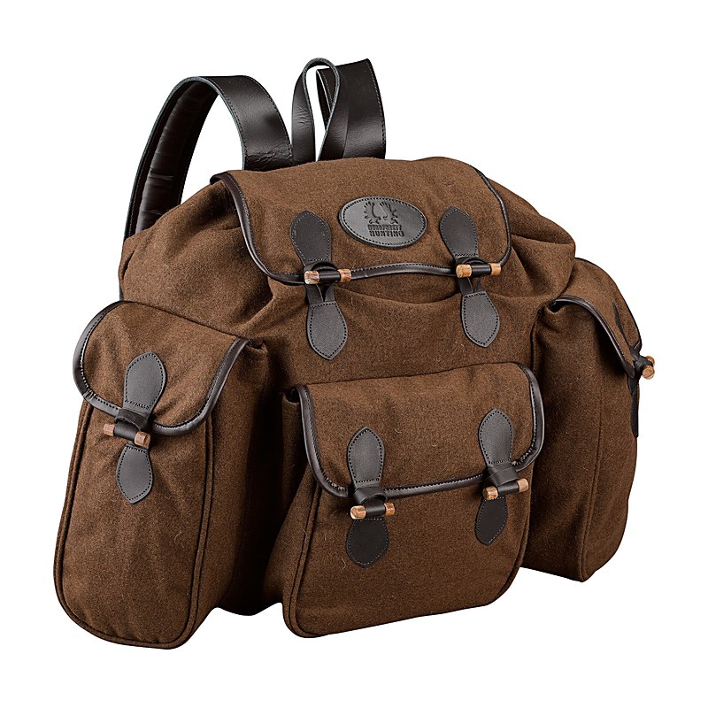 Nordforest Hunting Lodenrucksack mit Lederapplikationen, braun