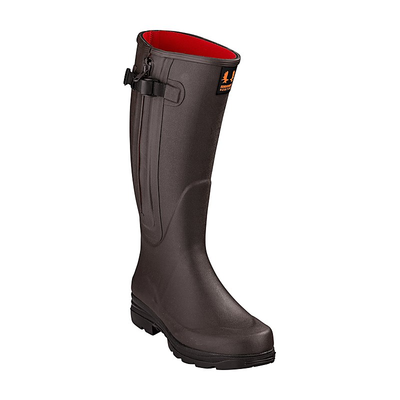 Nordforest Hunting Jagd-Gummistiefel Hubertus Plus, brown, Größe 37