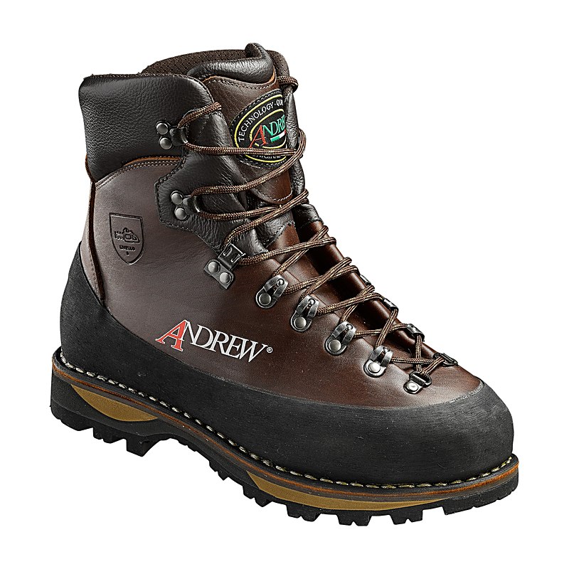 Andrew Schnittschutzstiefel Rozes Wood Welt, braun, Größe 39