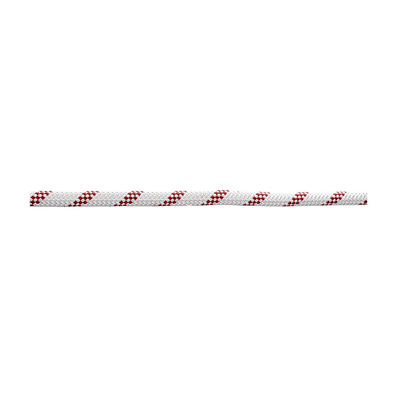 Edelrid Aufstiegsseil Static Low Stretch 11 mm Ø – EN 1891, weiß-rot, 50 m
