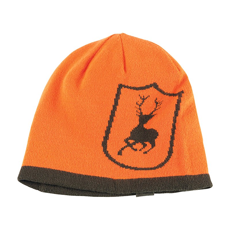 Deerhunter Wendestrickmütze Cumberland, orange/olivgrün, Größe one size