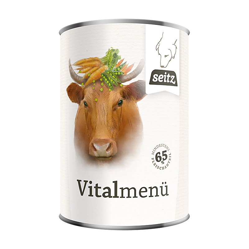 Seitz Dosennahrung 6 x Vitalmenü, 6 x 400 g