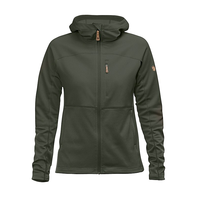 Fjällräven Damenjacke Abisko Trail Fleece, deep forest, Größe L