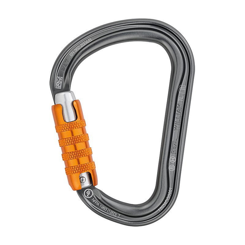 Petzl Karabiner William Triact-Lock - EN 362, grau