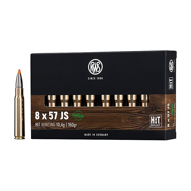 RWS Büchsenpatronen Hit 8x57 IS. 160 grains