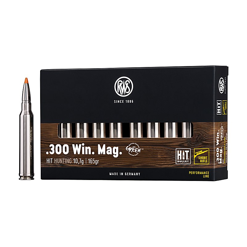 RWS Büchsenpatronen Hit Short Rifle .300 Win. Mag. 165 grains