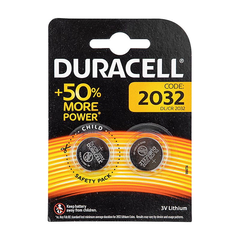Duracell Knopfzelle CR2032 2er-Pack