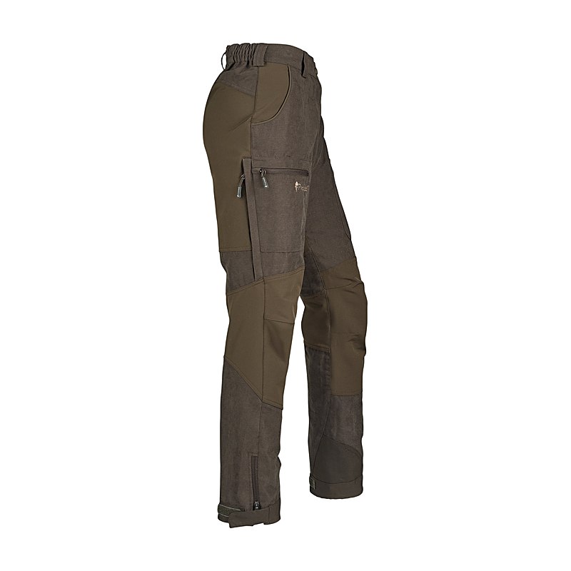 Pinewood Damen-Jagdhose Caribou Hunt, suede brown-dark olive, Größe 34
