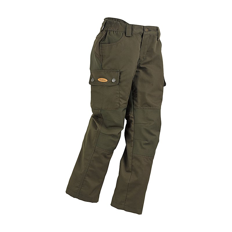 Hubertus Kinderhose Hydro Stretch, dunkeloliv, Größe 116