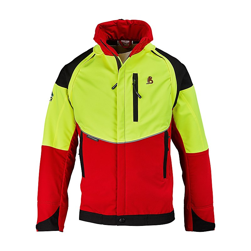 Profiforest Waldarbeitsjacke Air+, rot-gelb, Größe L