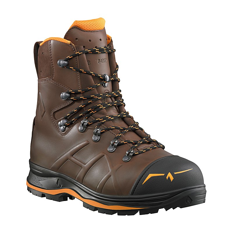 Haix Schnittschutzstiefel Trekker Mountain 2.0, braun-orange, Größe 11,5