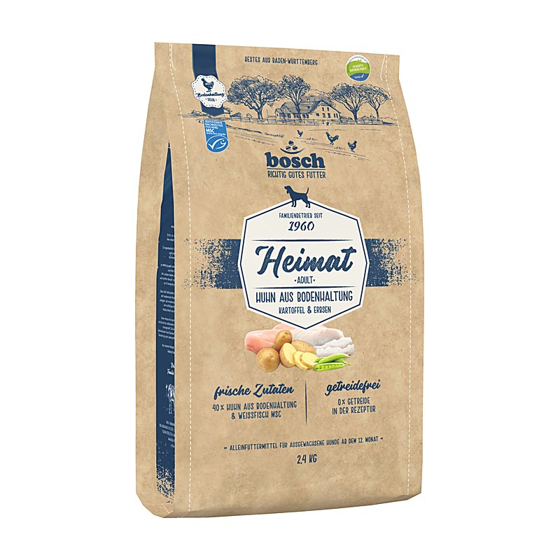 Bosch Heimat Hundefutter Adult Huhn, Größe 2,4 kg
