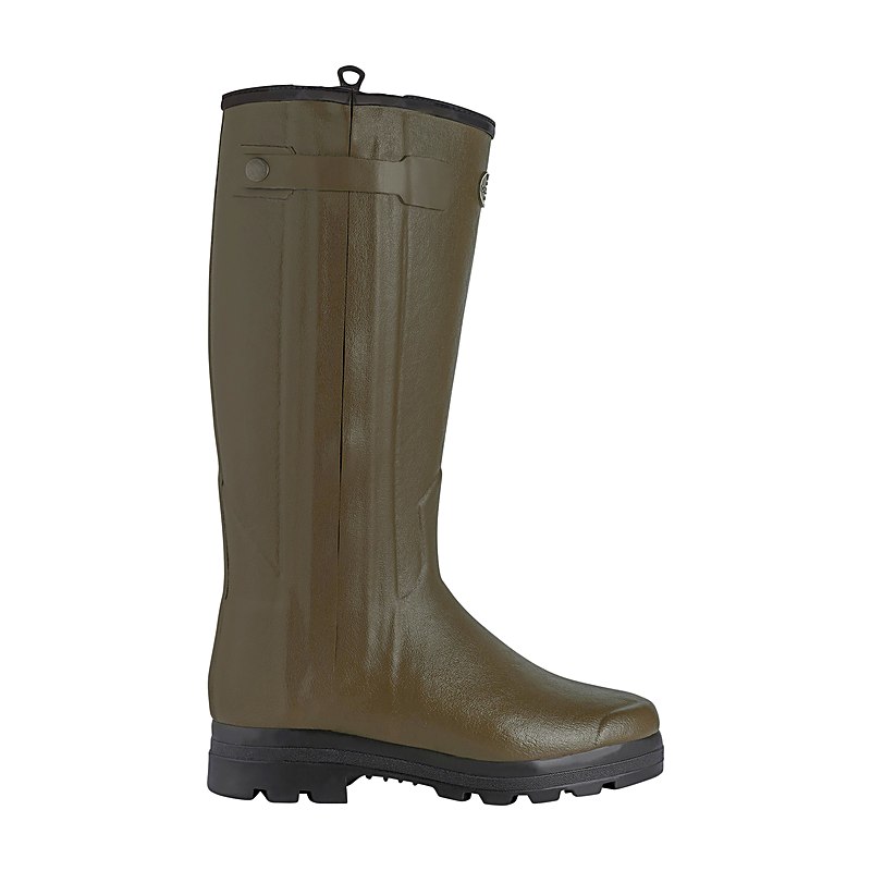 Le Chameau Winter-Gummistiefel Chasseur Wollfutter, vert chameau, Größe 39