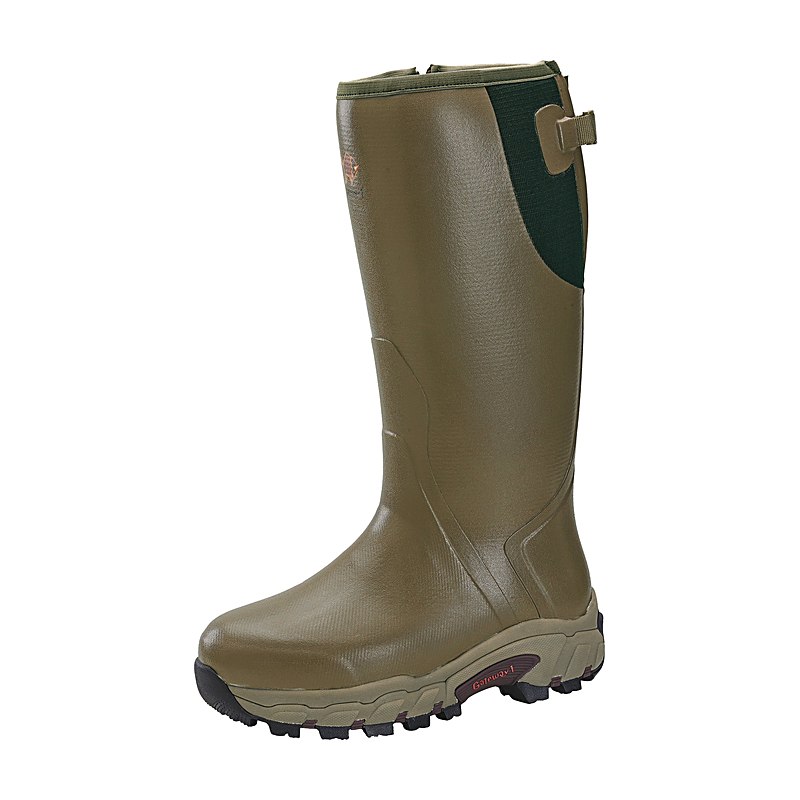 Gateway1 Herren-Wintergummistiefel Pro Shooter 18'' 7 mm side-zip, khaki, Größe 42