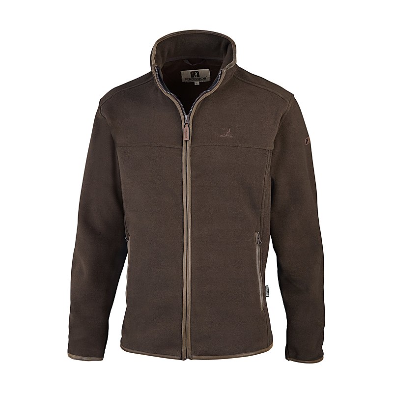 Percussion Herren-Fleecejacke Scotland, braun, Größe 3XL