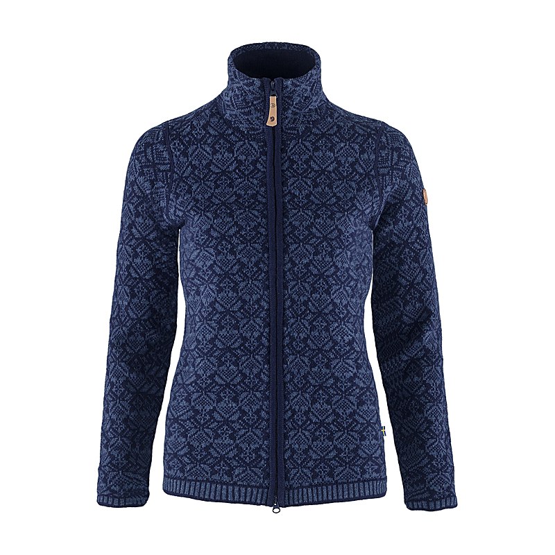 Fjällräven Damen-Cardigan Snow, dark navy, Größe L