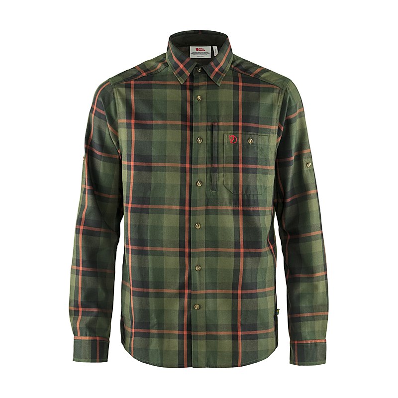 Fjällräven Langarmhemd Fjällglim, laurel green, Größe S