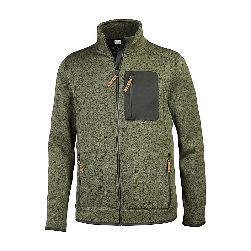 OS-Trachten Strickfleecejacke, oliv, Größe 3XL