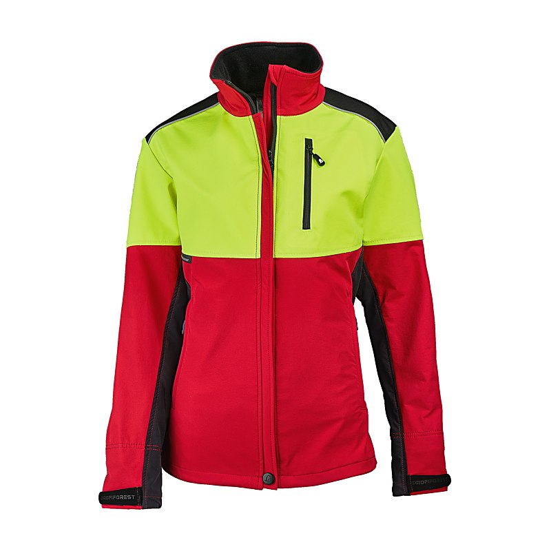 Profiforest Waldarbeitsjacke Stretch Woman, rot-gelb, Größe L