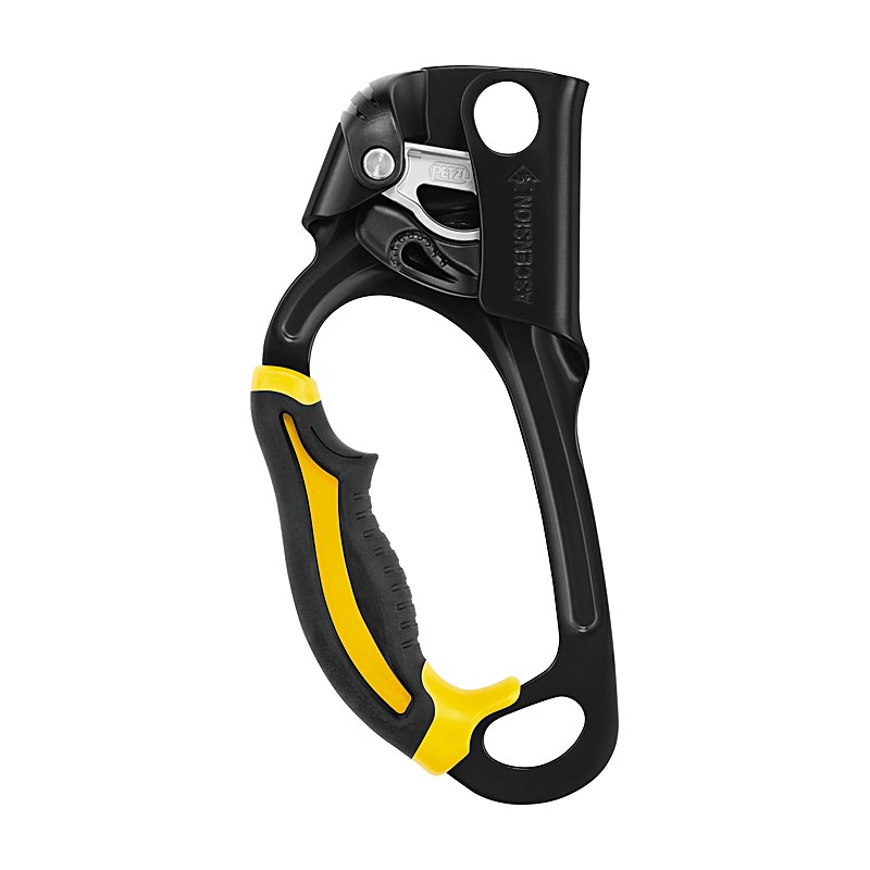 Petzl Steigklemme Ascension – EN 567/EN 12841 B, schwarz-gelb