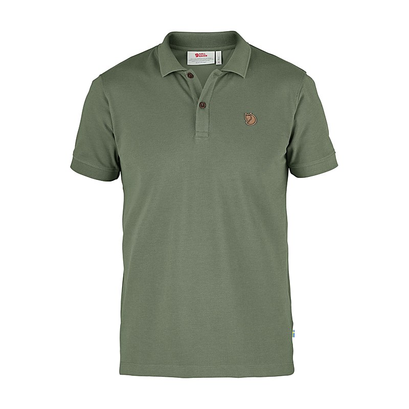 Fjällräven Poloshirt Övik, green, Größe L