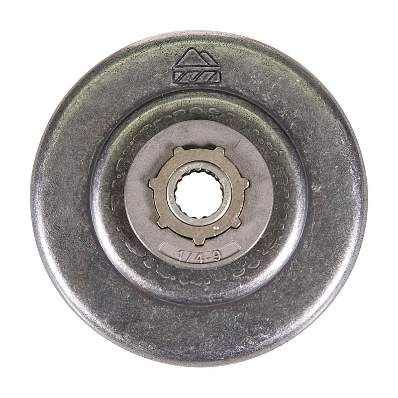 Ringkettenrad 1/4", 9 Zähne, Nabengröße klein