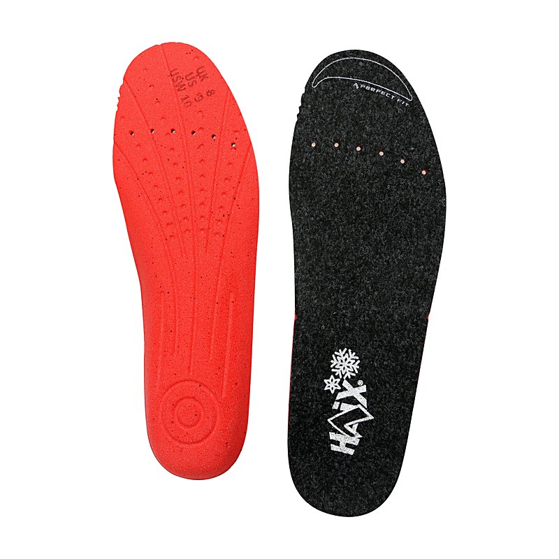 Haix Einlegesohlen PerfectFit Winter, schwarz-rot, Größe 10