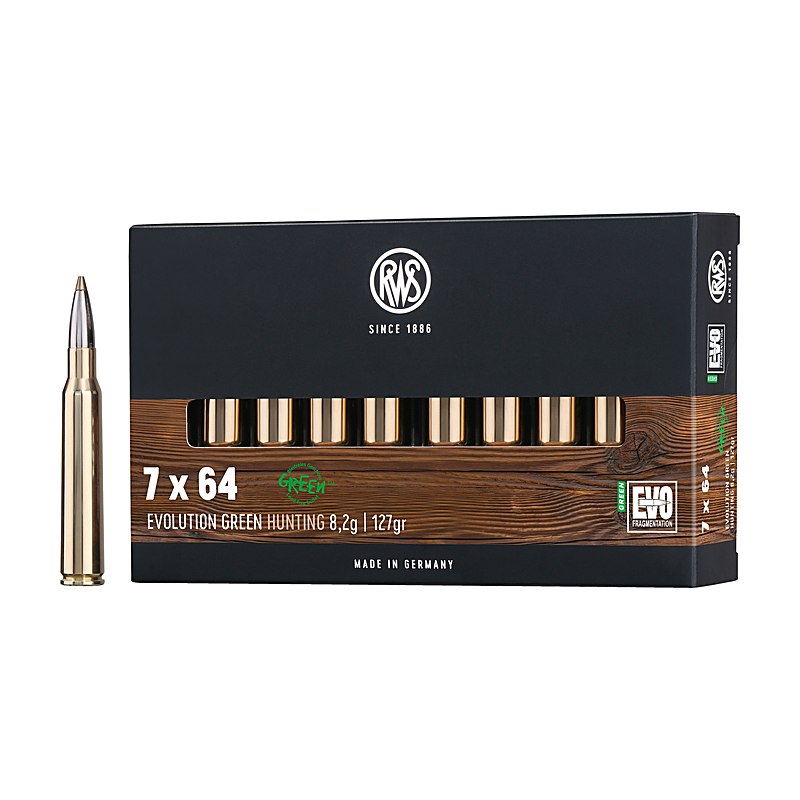 RWS Büchsenpatronen Evolution Green 7x64. 127 grains