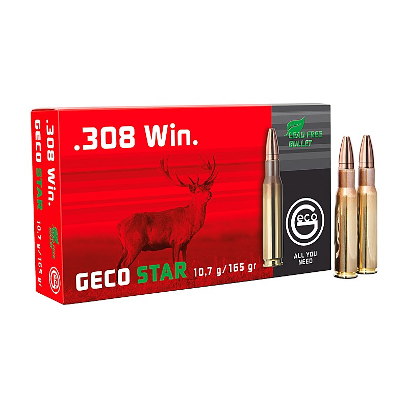 Geco Büchsenpatronen Star .308 Win. 165 grains