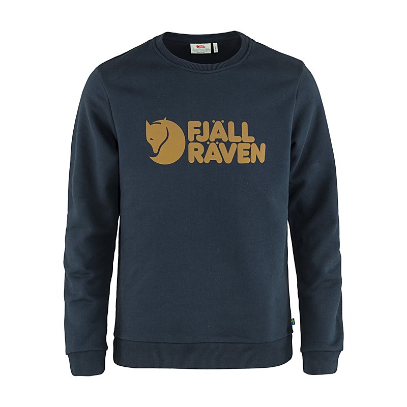 Fjällräven Herren-Sweater Logo, dark navy, Größe XXL