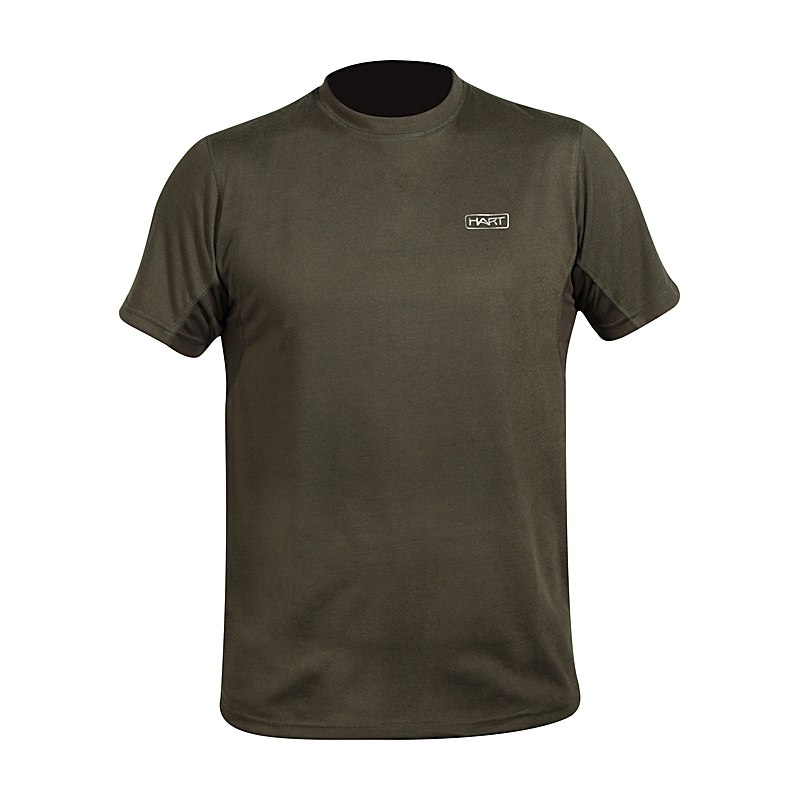Hart Herren-T-Shirt Crew-S, oliv, Größe S