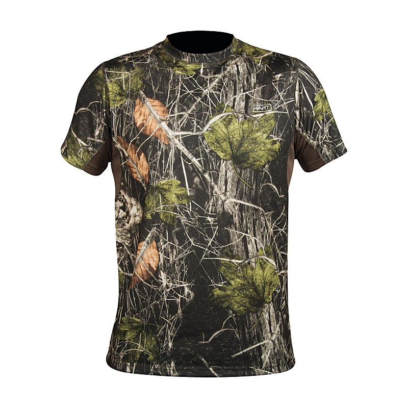 Hart Herren-T-Shirt Crew-S, camo forest, Größe M