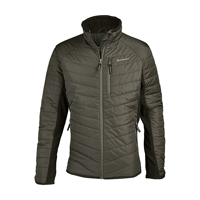 Deerhunter Herren-Steppjacke Moor mit Softshell, adventure green, Größe 3XL