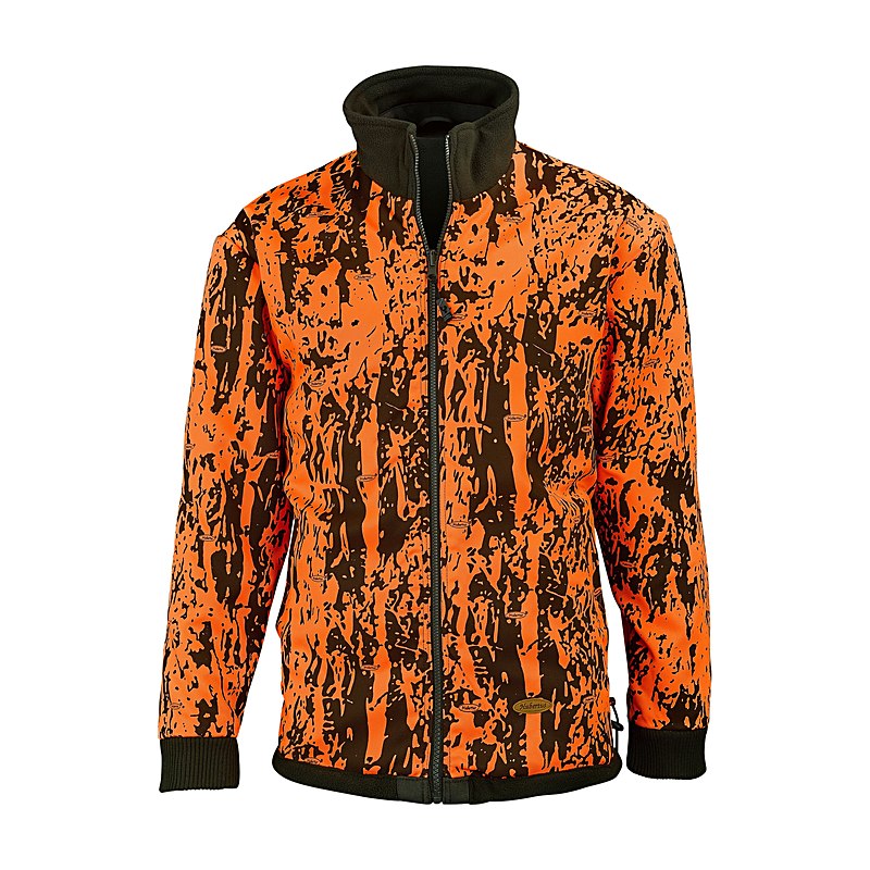 Hubertus Herren-Wende-Fleecejacke Drückjagd, oliv, Größe 3XL