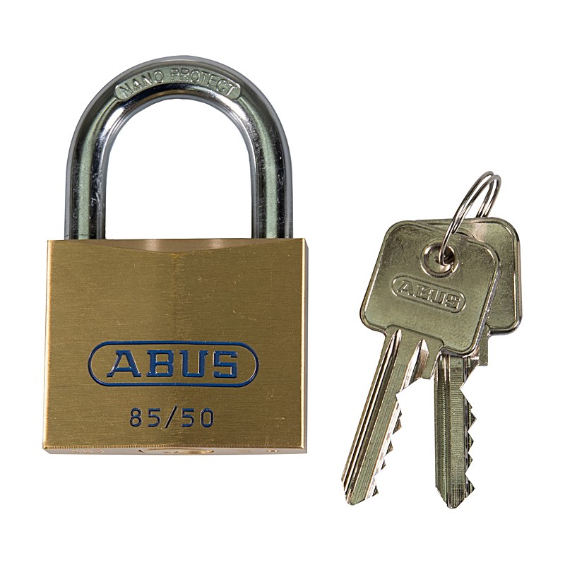 Abus Vorhängeschloss 85/50, Verschiedenschließend