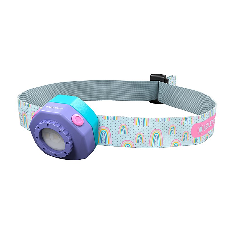 Ledlenser Kinder-Stirnlampe Kidled4R, Motiv Regenbogen