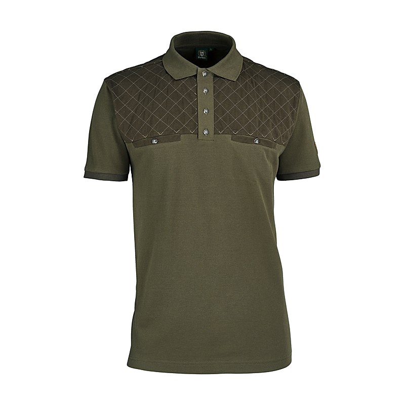 OS-Trachten Herren-Poloshirt, oliv, Größe 3XL