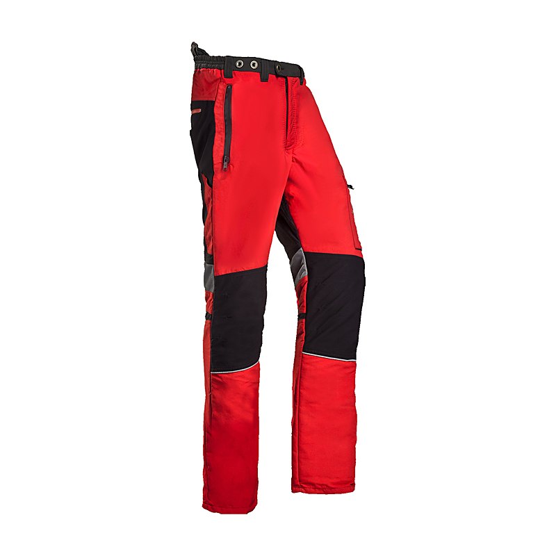 SIP Protection Schnittschutz-Bundhose Innovator, red-grey, Größe 3XL