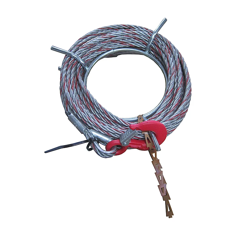 Câble de traction pour treuil 8 mm, Poids : 3,2 kg